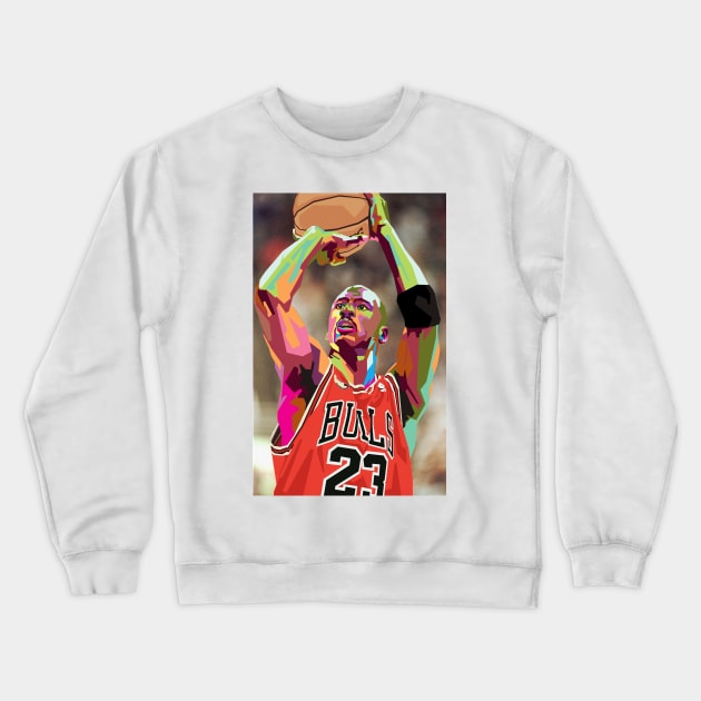 michael jordan Crewneck Sweatshirt by rifaisetyo